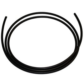 .139'' (1/8" Nominal) Buna-N O-Ring Cord Stock, 70A Durometer, 0.139" Thickness, 25' Piece, Black