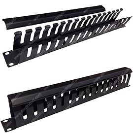 16 Slot Cable Manager 1U Server Rack Wire Management System (medium slots)