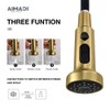 AIMADI Gold Kitchen Faucet with Pull Down Sprayer,Commercial Single Handle