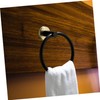 LALAFINA Wall Mounted Stainless Steel Towel Ring Hand Towel Holder