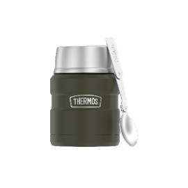 Thermos Stainless King Vacuum Insulated Food Jar - Matte Army Green 470mL