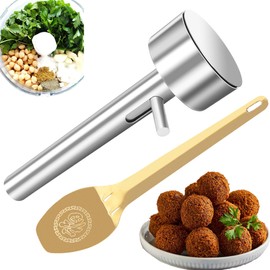 Falafel Scoop - Stainless Steel Professional Falafel Maker Scoop | Stainless-Steel Falafel Maker Tool Food Safe and Non-Sticky Falafel Baller Scoop Mold