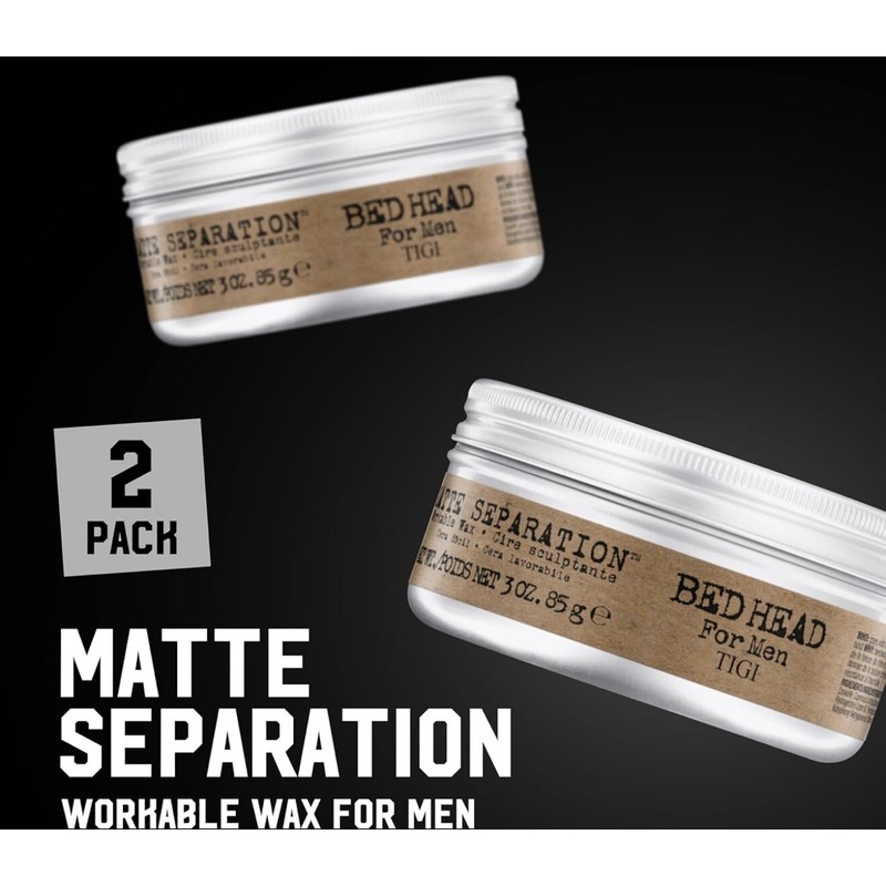 TIGI Bed Head Men Matte Separation Workable Wax 3oz (pack