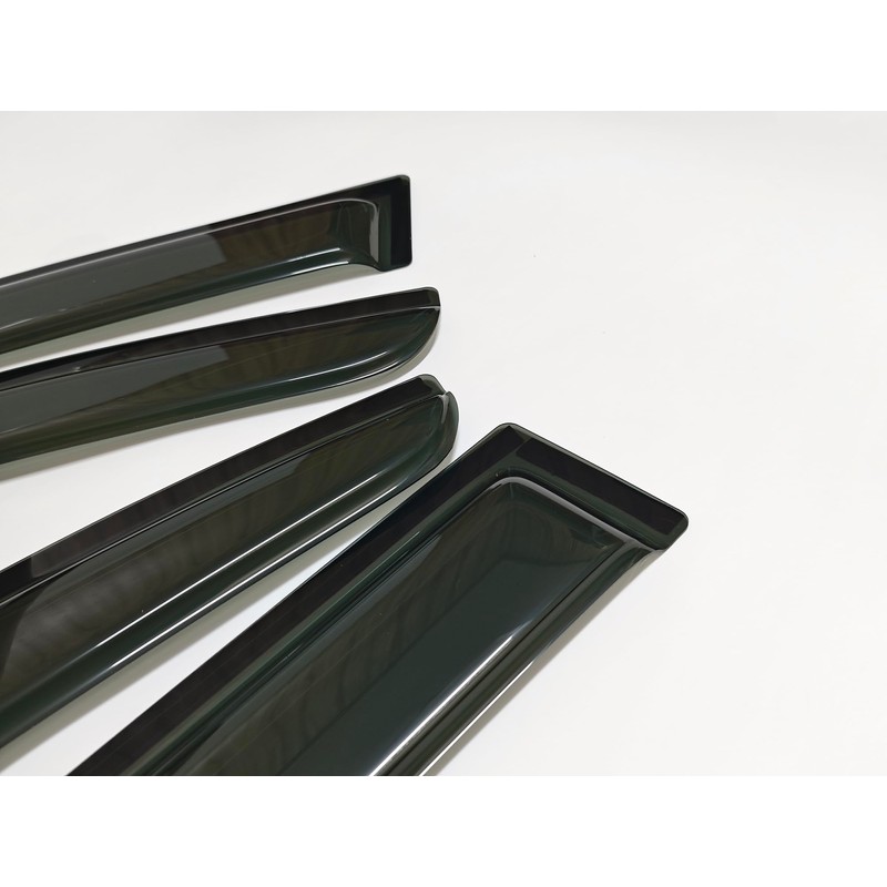 Smoke Tinted Window Visors Vent Sun Shade Rain Wind Guards