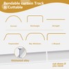 MaKefeile Bendable Ceiling Curtain Track Ceilings Mount or Wall Mounted