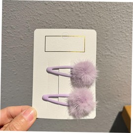 Gogogmee 10Pcs Plush Ball Hair Clips for Girls Adorable Pompom Hair Accessories Fluffy Ball Barrettes Bang Clips Cute Hairpins for Hair Decoration