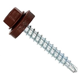 Twistec 292PVZ48x358012 Trapezoidal sheet metal screws 4.8 x 35 mm, RAL8012, 100 pieces, reddish brown RAL 8012