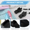 LIANGYUNZE Whistle, 20Pcs Black Professional Sport Whistle Set with Lanyard