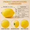 8 Pcs Artificial Lemons Fake Fruit