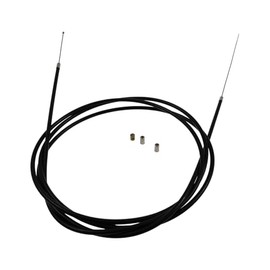 2EXTREME Bowden Cable Set - Throttle Cable Universal 2 m x 1.2 mm - Replacement Cable with Screw Nipple & End Caps - Cable Pulley Compatible for Scooters, Motorcycles, Mopeds, Mopeds, Quads, 50 cc