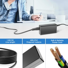 KFD 19 V Charger Power Supply Charging Cable for GEEKOM IT11 IT8 MiniAir 11 NUC Mini PC Intel i3, i5 Medion Intel nuc FSP065-RBBN3 ASUS X555LA PA-1650-78 Toshiba Satellite Gateway 65 W 45 W Power