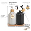 2 Pack ViserVita Glass Hand Soap Dispenser with Tray and