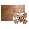 Wooden Puzzle Refrigerator Magnets, 24 PCS Natural Walnut Fridge Magnets,
