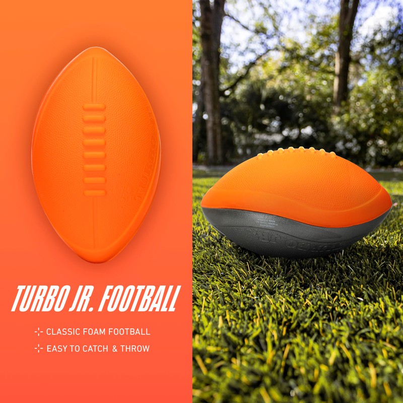 NERF Turbo Jr. Kids Foam Football - Classic Foam Football