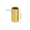 PATIKIL M10 Fine Thread Lamp Pipe, 10 Pack 15mm Threaded
