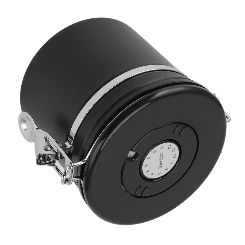 1.2L Coffee Canister Stainless Steel Sealing Storage Jar Food Storage