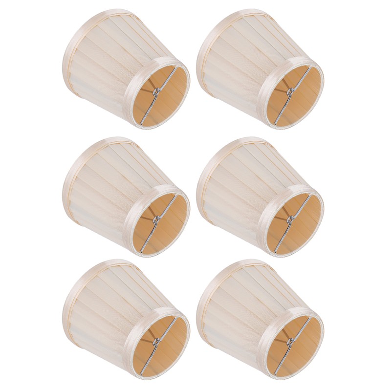 6PCS Modern Simple Chandelier Pendant Lamp Shade Cover Fabric Lampshade
