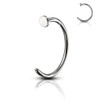 Amelia Fashion Implant Grade Titanium Flat Disc Nose Hoop Ring