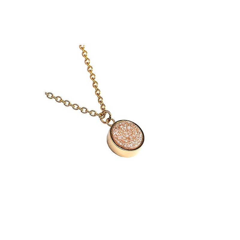 LuckyLy Set Joyería Acero Inoxidable Baño Oro 18K Plata Regalos