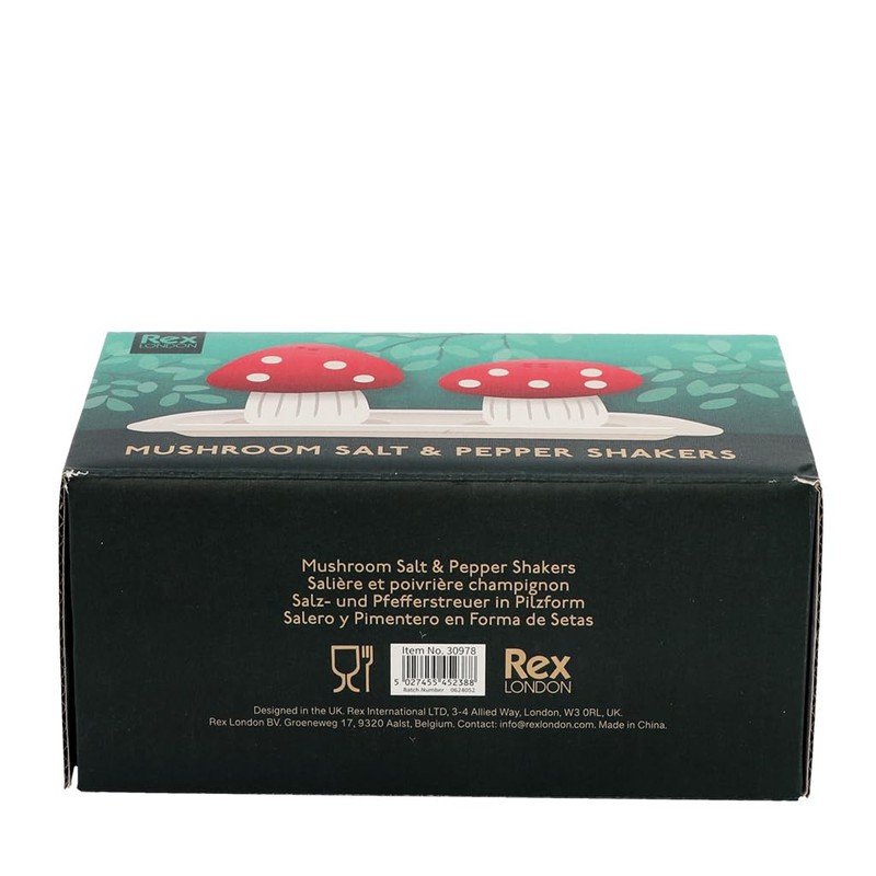 Ceramic Salt and Pepper shakers - Mushroom