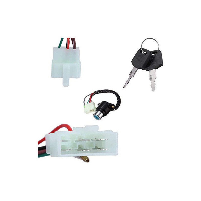 SEMOLTO Ignition Key Switch with Wire for Honda CM400/CM450/CB400T/CB450T 1978