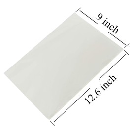 50/100/200 sheets Count Edible Rectangle Rice and Wafer Paper,9x12.6 inches for candy packaging or food decoration (50)