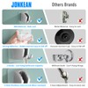 JONKEAN Brushed Nickel Handheld Shower Head Holder with 2 Hanger