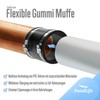 Pondlife Flexible Rubber Sleeve, Diameter 125 mm, Pipe Connector for