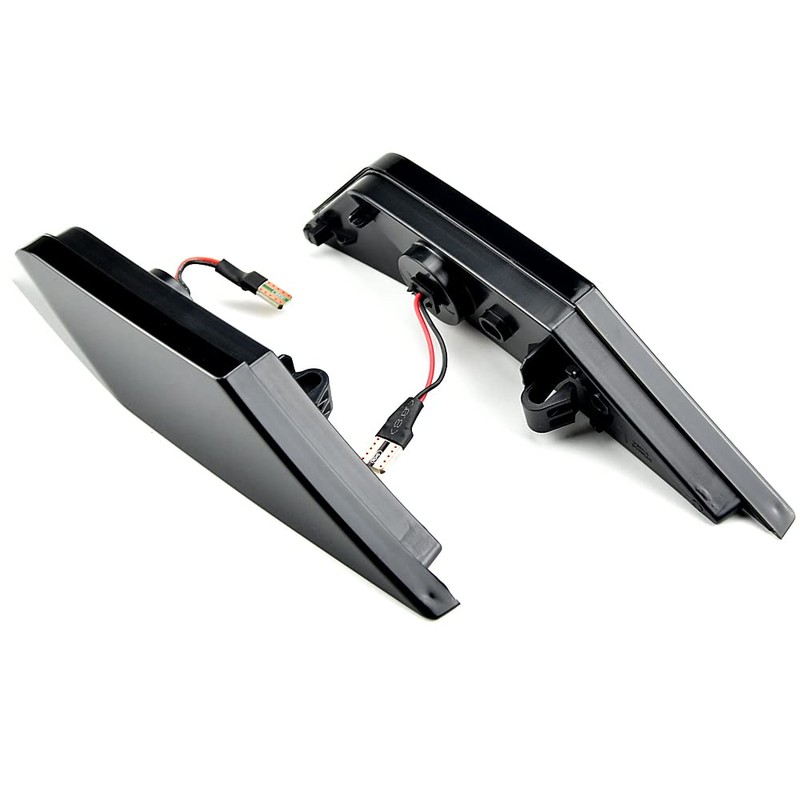 QKLsudua 1 pair Front Fender Marker Lights Dynamic Side Marker