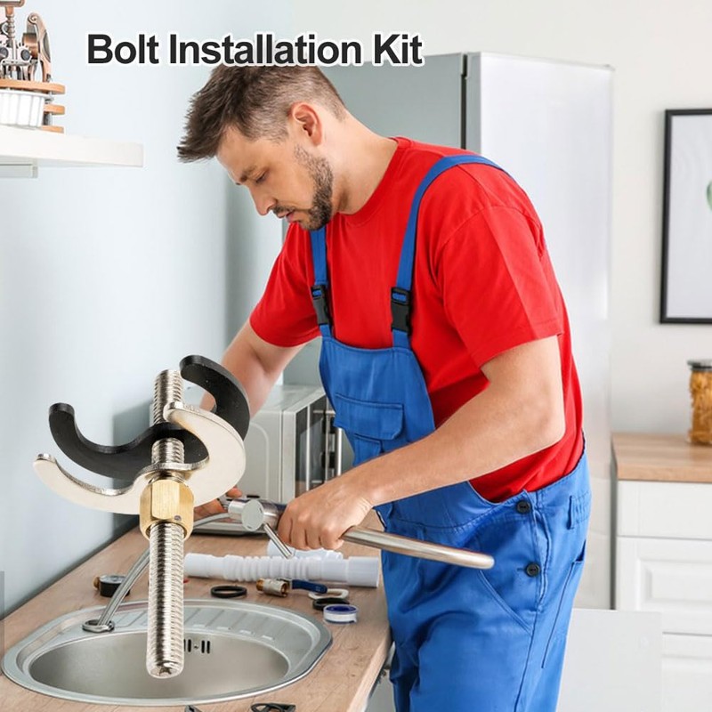Mounting Set for Sink, Monobloc Mixer Tap, Washbasin Fitting, Fixing