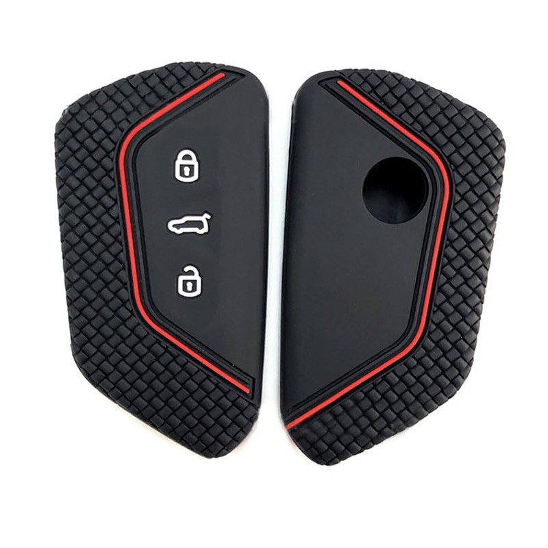 Berfea - Funda de silicona para llavero, compatible con VW