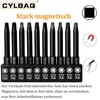 Pack of 10 Square Screwdriver Bits 60 mm, CYLBAQ Hex