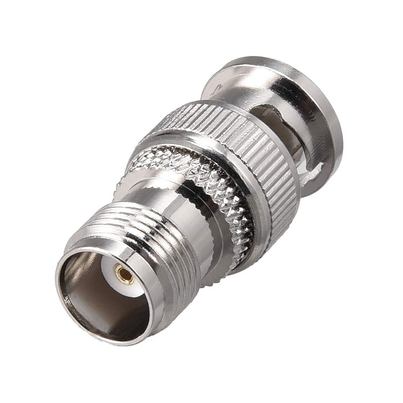 sourcing map BNC Male to TNC Female Brass Cable Connector