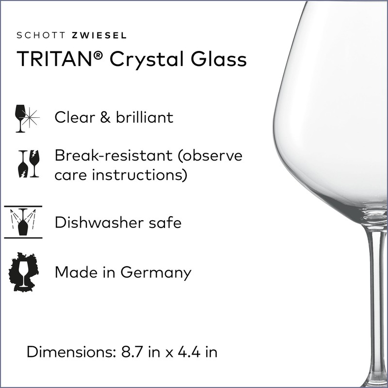 SCHOTT ZWIESEL Forté Burgundy Goblet (Set of 6), Burgundy Glasses