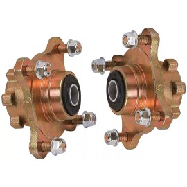 Unbranded 4 Lug Stud Front Disc Brake Wheel Rim Hub 17mm Bearing For ATV Quad Go Kart Cart