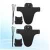 BESPORTBLE 2 Sets Bike Mudguard Set Lightweight Black Front Fork