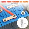 Linkstyle 6PCS 2 AWG Battery Cables, 30CM 2 Gauge Pure