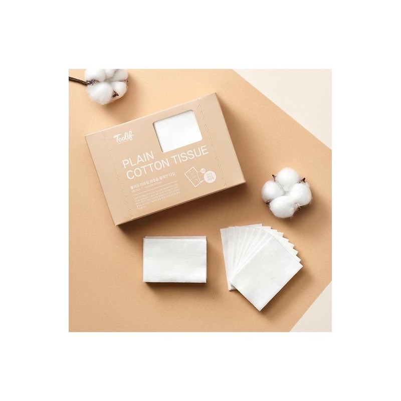 Tissue type cotton pad plain type / 티슈형 화장솜 플레인