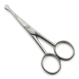 H2Gear Pet Dog Grooming Probe Safety Scissors Blunt End Ball Nose 4 INCH Face Ear Nose Moustache – Stainless Steel (4.5")