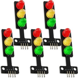 5pcs Mini Traffic Light LED Display Board Module 3.3-5V Compatible with Arduino and Raspberry Pi - UMTMedia®