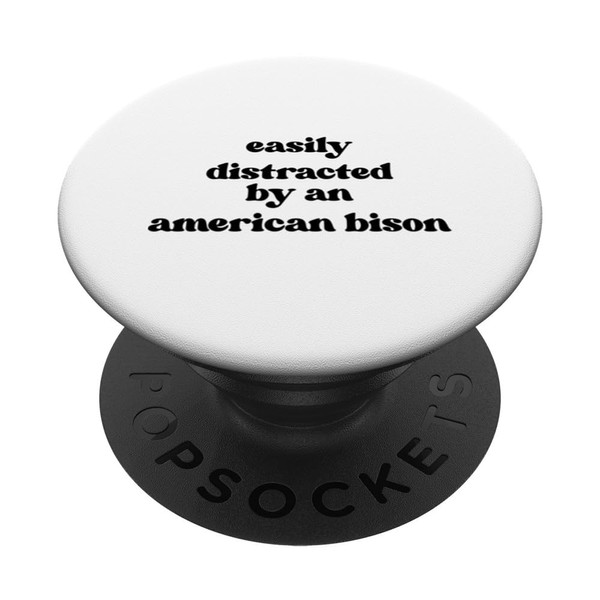 Slightly Distracted - American Bison Dad Mom American Bison PopSockets