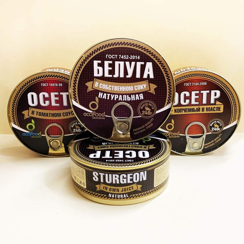 Sturgeon in Tomato Sauce by EcoFood (Pack of 3) 8.5