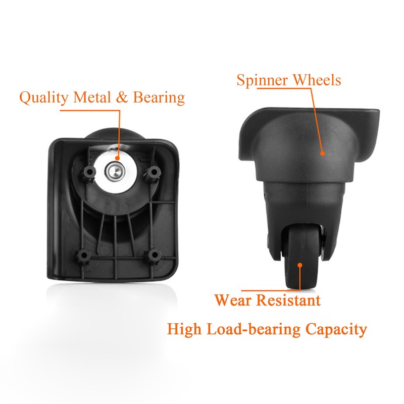 TarppedRock Luggage Wheels Replacement Set, 2 Pcs - Left &