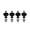 FLEOR 4pcs Black Ukulele Tuning Pegs Pin Machines Tuners String