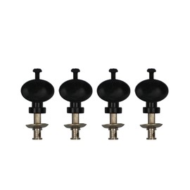 FLEOR 4pcs Black Ukulele Tuning Pegs Pin Machines Tuners String Tuning Keys Heads Knobs