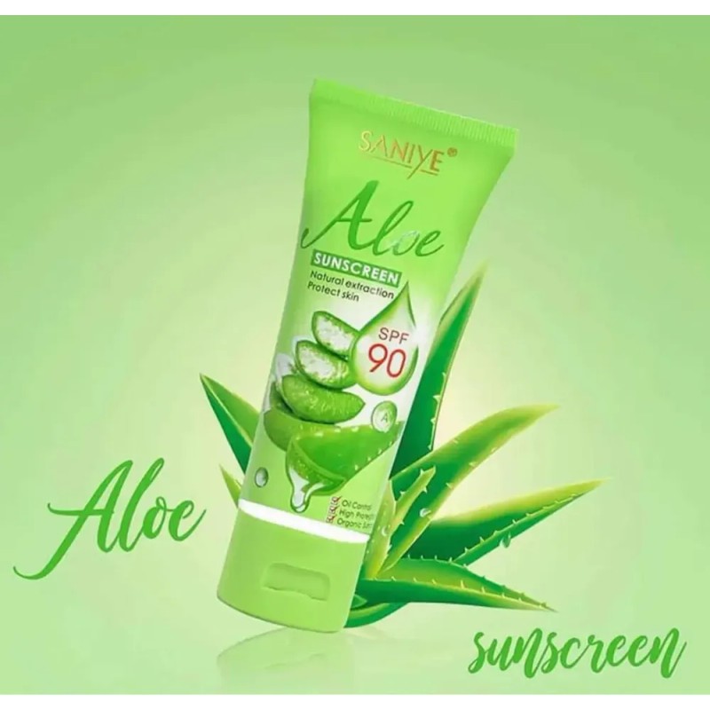 Protector Solar Extracto De Aloe Natural Bloqueador Spf 90