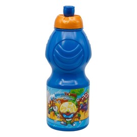 ALMACENESADAN Sports Water Bottle, Multi-Colour, Reusable, BPA Free, 400ml (Superzing)
