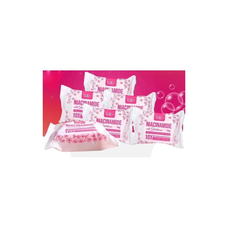 5X BMRS Niacinamide Soap with Glutathione 70g