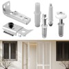 Bifold Door Track Kit,6 Pcs Bi-Fold Door Repair Kit,Metal Top