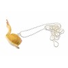Miniblings Snail Necklace 80Cm Slug Shell Rubber